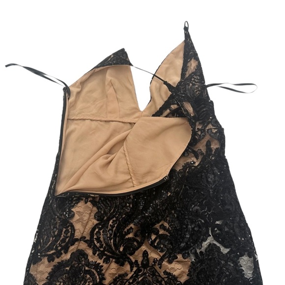 Free People ~ Night Shimmers Women’s Mini Dress in Black ~ Size 4 - Picture 6 of 11